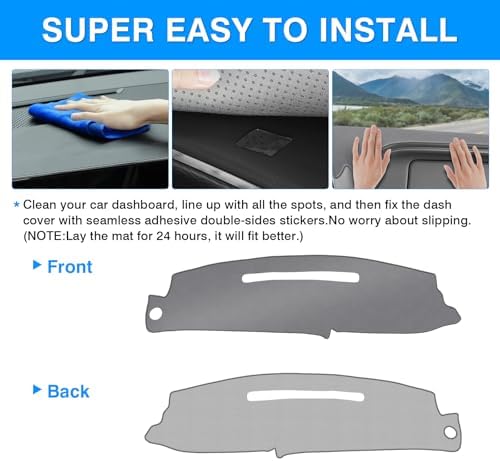 Autorder Gray Dashboard Cover Mat - Image 5