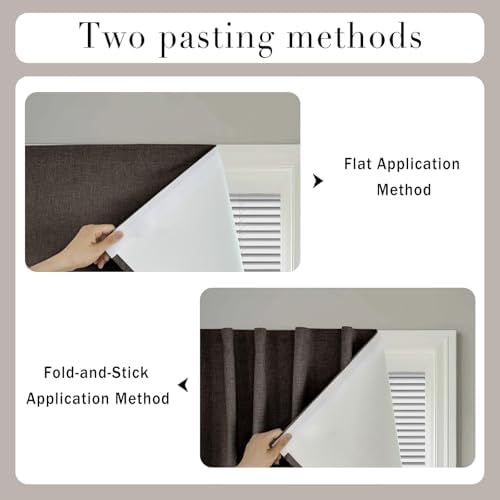 100% Blackout Magic Tape Stick On Curtains Window Shades Pull Down Blackout - Image 5