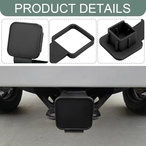 Trailer Hitch Cover, Tow Hitch Covers, 2 Inch Rubber Heavy Duty Trailer Hitch - Image 3