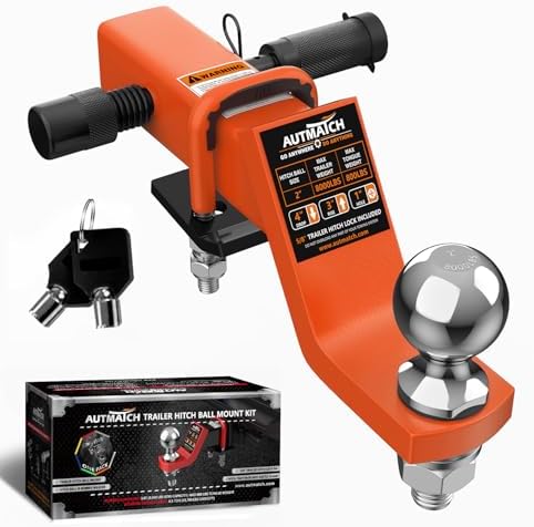 AUTMATCH Trailer Hitch Ball Mount by AUTMATCH