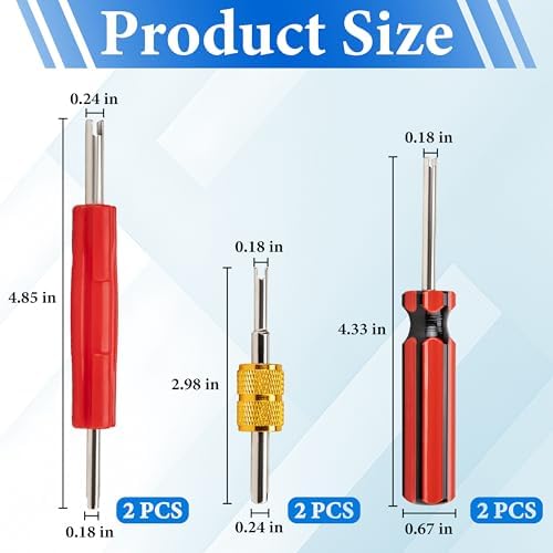 BFXM 6 Pcs Valve Stem Removal Tool, Valve Core Removal Tool - Image 2