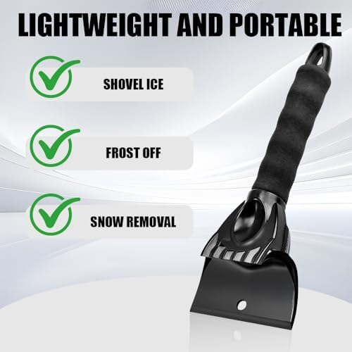 Ice Scraper for Cars and Small Trucks, Ice Scrapers for Car Windshield - Image 5