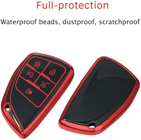 for Chevrolet Key Fob Cover, TPU Protective Key Case - Image 2