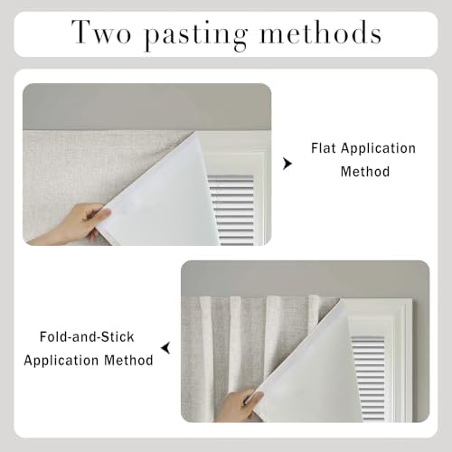 100% Blackout Magic Tape Stick On Curtains Window Shades Pull Down Blackout - Image 5