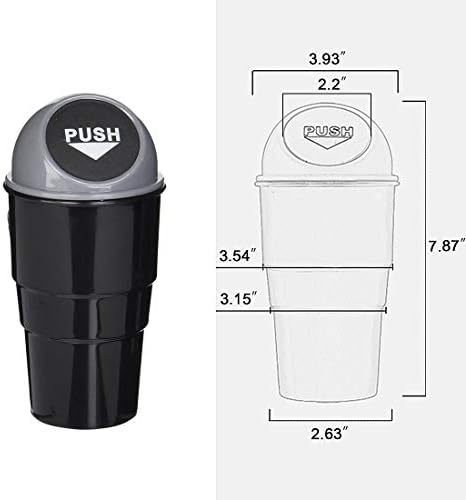 Cup Holder Trash Can, Leakproof Car Trash Can - Image 2