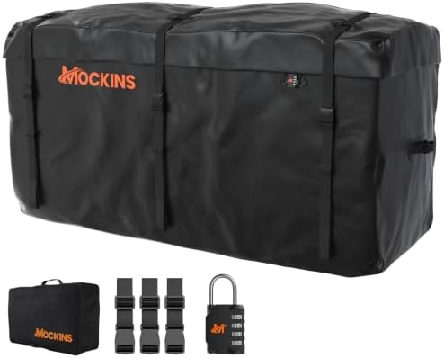 Mockins 25 Cu Ft XL Heavy Duty Trailer Hitch Cargo Carrier Bag All-Weather by Mockins