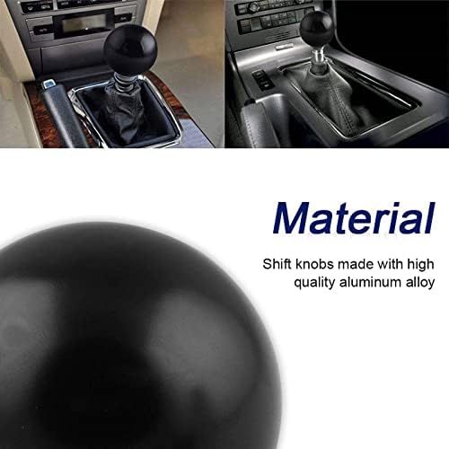 RYANSTAR Shift Knob Adapter Kit Gear Shifter Lever Round Ball Black - Image 3
