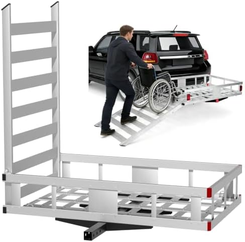 500LBS Foldable Aluminum Wheelchair Carrier by Unknown