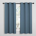 NICETOWN Smoky Blue Blackout Curtains 40 inches Length by NICETOWN