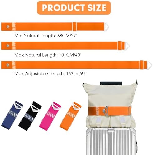 2-in-1 Travel Belt for Luggage Over Handle, Luggage Belt for Carry on Bag - Image 2