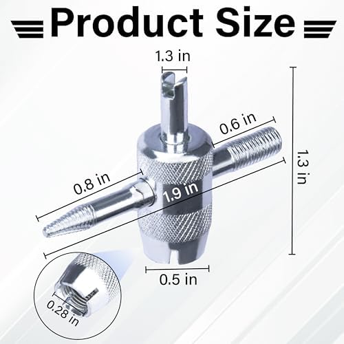 2 PCS 4-Way Tire Valve Stem Removal Tool, 4-in-1 Valve Core Removal Tool - Image 3