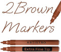ARTISTRO Brown Acrylic Paint Markers by ARTISTRO