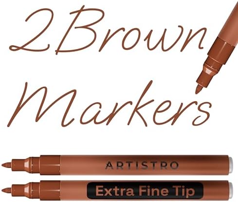 ARTISTRO Brown Acrylic Paint Markers by ARTISTRO