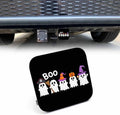 Hitch Receiver Cover Halloween, Cute Halloween Ghost Boo Fancy Hat 2" Compatible by Beabes