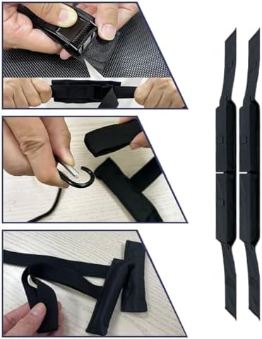 Kayak Roof Rack, 2 Pairs J-Bar Carrier Holder, Outdoors Soft Roof Rack Pads - Image 4