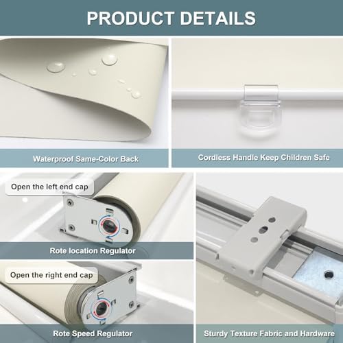 AOSKY Custom Blackout Cordless Roller Shade - Image 7
