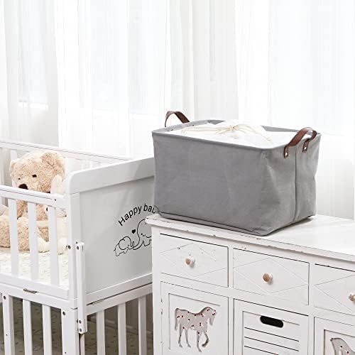 Hinwo 31L Large Storage Bins, Foldable Clothes Storage Baskets - Image 2