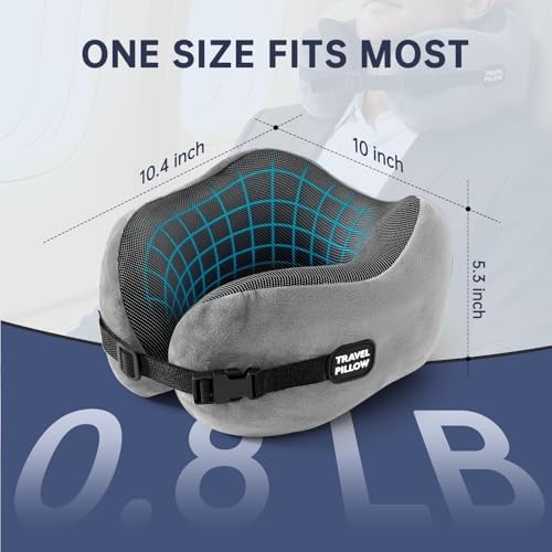 Travel Pillow Neck Pillow Memory Foam Adjustable Clasp - Image 2