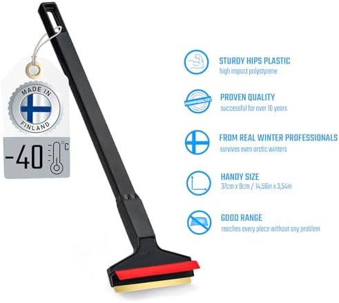Ice Scraper Brass Blade Car Ice Scraper Long Handle 14, 5 inch Ice Scraper - Image 6