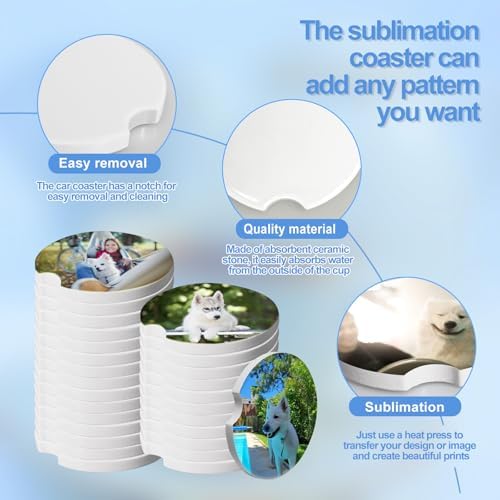 312 Pcs Ceramic Car Coasters - Image 4