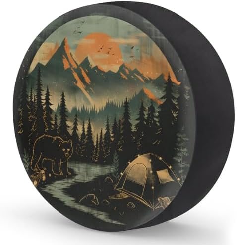 Bear Spare Tire Cover Waterproof Dust-Proof Spare Wheel Covers - Image 2