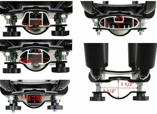 Kayak Roof Rack Carrier for Kayak Surf Board SUV Car J-Bar Rack, Steel 4PCS - Image 4