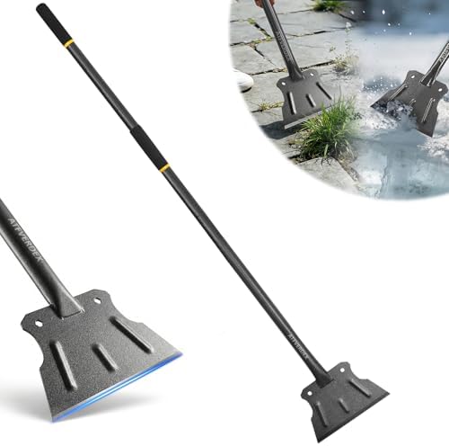 59" Heavy Duty Floor Scraper, Flat Shovel, Garden Cleaning Shovel, No Break by ATFVERDEX