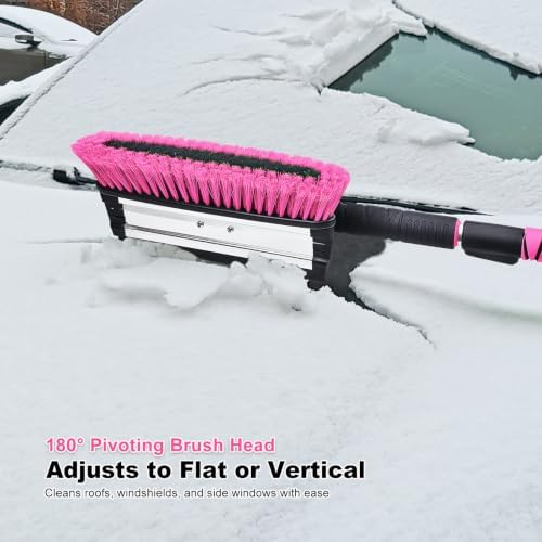 SEAAES 46.7 Inch SUV Long Snow Scraper and Brush - Image 7