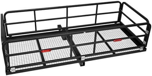 Heavy Duty Hitch Mount Cargo Carrier by LALFPET-Loveallforpets