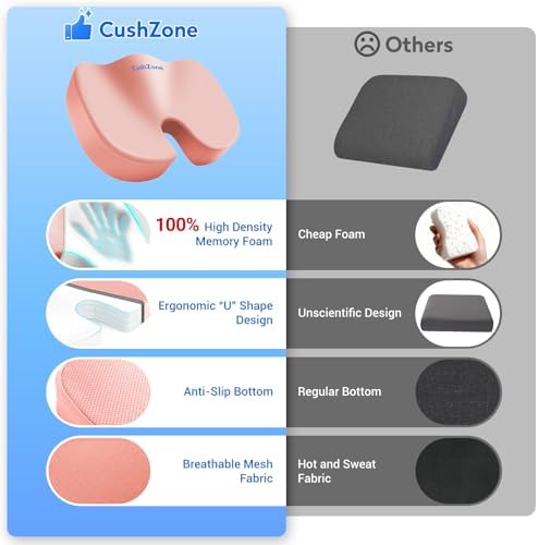 CushZone XXL Memory Foam Seat Cushion - Image 4