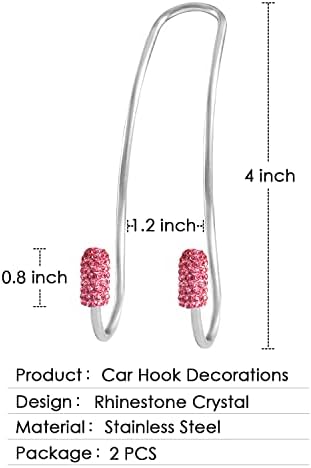 Guoord Pink Car Accessories for Women, Durable Backseat Holder, Heart-Shaped - Image 6
