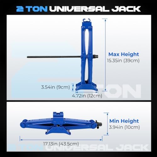 Scissor Car Jack, 2 Ton Portable Tire Changing Kit - Image 6