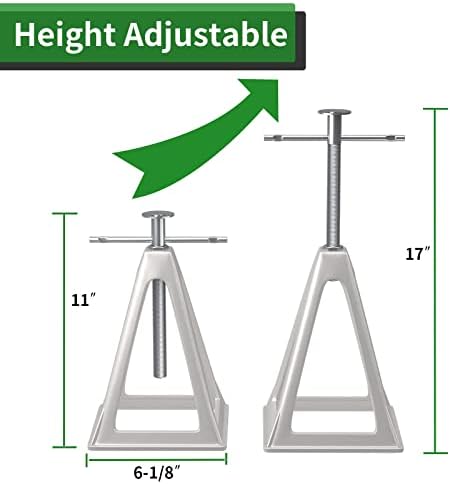 RVGUARD RV Stack Jacks 2 Pack, Aluminum Stabilizer Jacks - Image 3