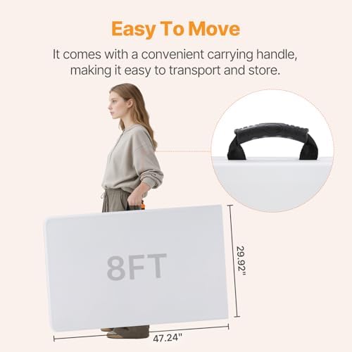 NEWBULIG 8 FT Foldable Table - Image 4