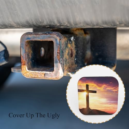 Cross Travel Towing Hitch Plug Covers Crucifixion Mountain - Image 4