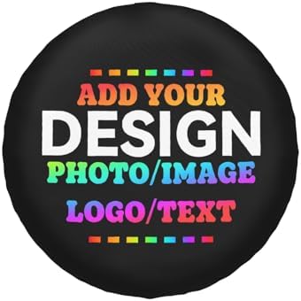 Custom Spare Tire Cover Design Your Photo Text Business Logo 14 Inch - Image 2