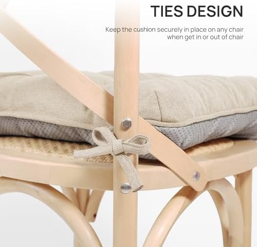 Love's cabin Memory Foam Chair Cushions Set of 4, Outdoor/Indoor Chair Pads - Image 5