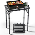 2ft Portable Grill Table, Heat-Resistant Tabletop 3 Heights 27.5" by Unknown