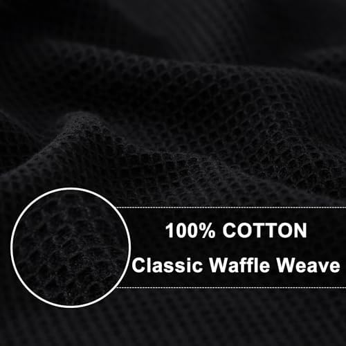 Homaxy 100% Cotton Waffle Weave Kitchen Towels, 12 Pack - Image 2