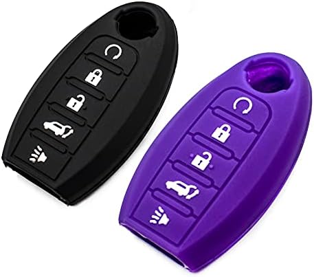 Silicone Key Fob Cover Fit for Nissan Armada Murano Rogue Maxima Altima by EYANBIS