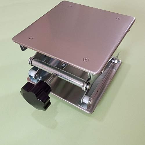 LabZhang 6" x 6" Stainless Steel Lab Jack Scissor Stand Platform Table - Image 4