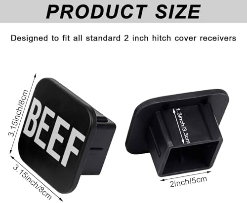 2" Trailer Hitch Cover Rubber Receiver Tube Cap Trailer Hitch Covers - Image 2
