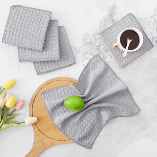 Homaxy Microfiber Waffle Weave Kitchen Dish Cloths, 12 Pack - Image 6