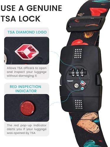Travelkin Luggage Straps TSA Approved, Suitcase Straps - Image 4