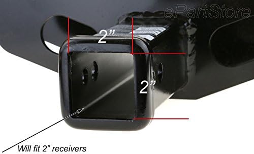 Black American Flag Metal Trailer Hitch Cover - Image 2