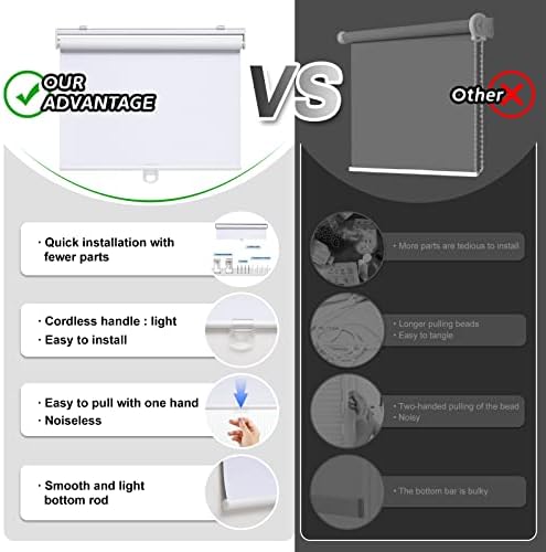 AOSKY Blackout Cordless Roller Shade - Image 4