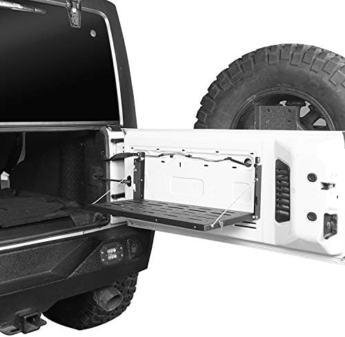 Hooke Road JK Wrangler Tailgate Table Metal Storage Rack Foldable Cargo Shelf - Image 4