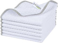 KinHwa Waffle Microfiber Dish Cloths White Kitchen Towels, Cleaning Cloth by KinHwa