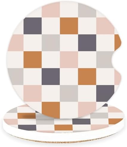 Ceramic Car Coasters – Absorbent Car Cup Holder Coaster Set by lethooly
