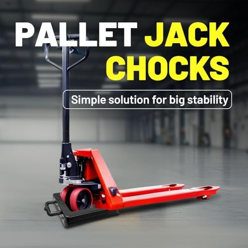 ROBLOCK 2 Pack Rubber Pallet Jack Chock Heavy Duty Wheel Chock, Pallet Jack - Image 3